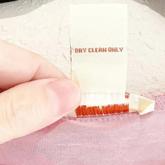 Sundance Pink Lace Sleeveless Boho Feminine Midi Dress Women's Size 12 - Picture 8 of 8